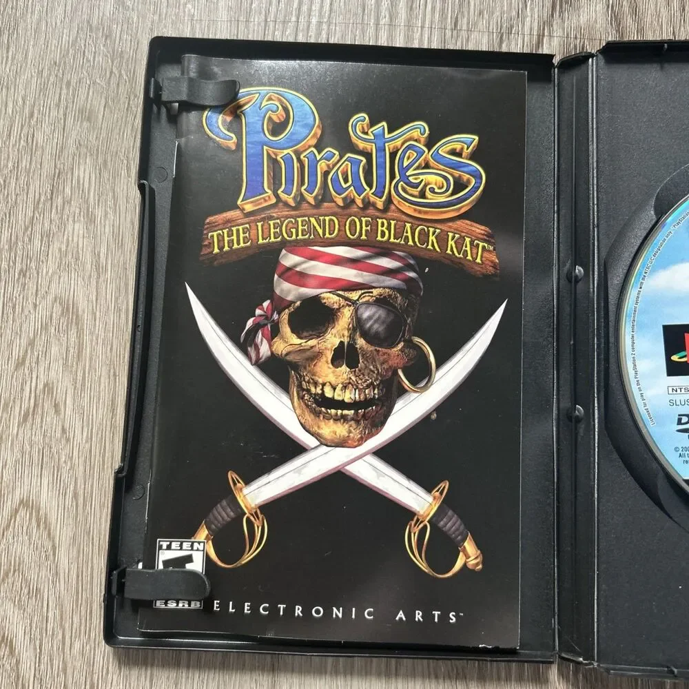 Pirates: The Legend of Black Kat PlayStation 2 PS2 Black Label Tested w/ Manual